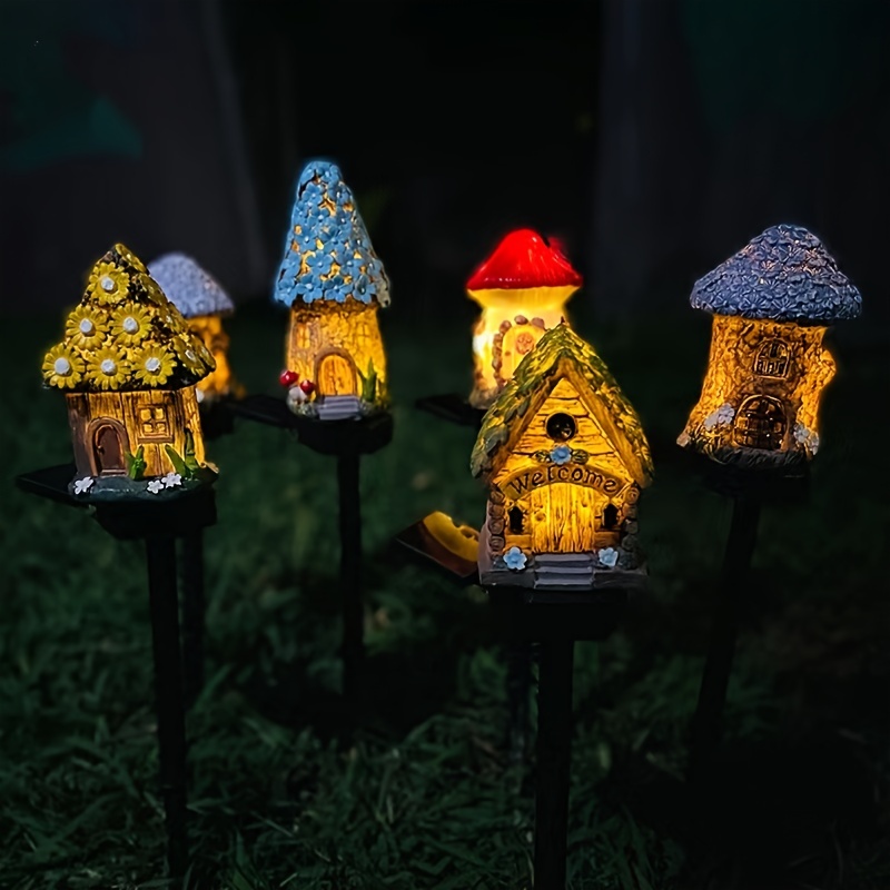 Solar Garden Decor Light, Large Fairy Outdoor Statues, Solar Gnome Figurine Lights
