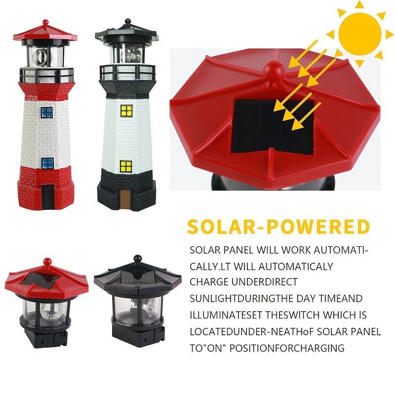 Solar-Powered Rotating Lighthouse