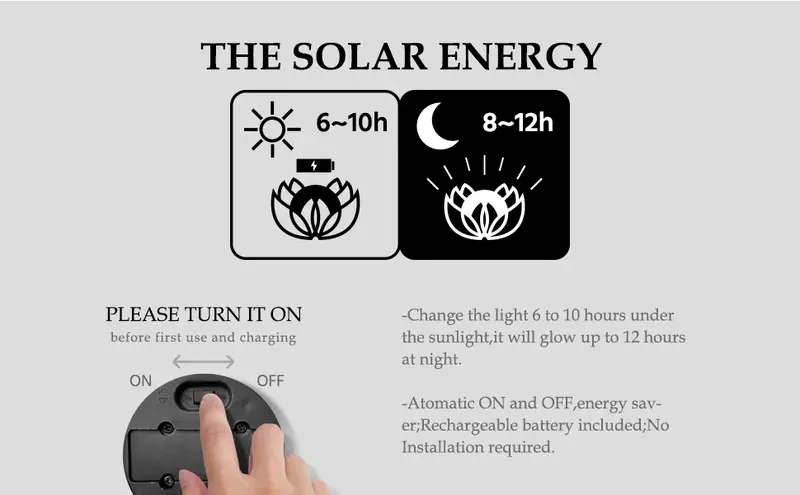 1pc solar lights outdoor garden crackle globe glass lotus decoration waterproof led metal flower lights for patio lawn walkway tabletop ground details 2