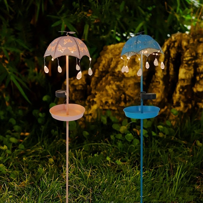 Solar-Powered Umbrella Bird Feeder