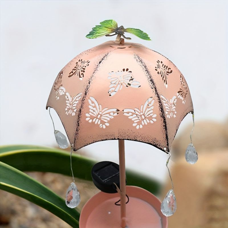 Solar-Powered Umbrella Bird Feeder