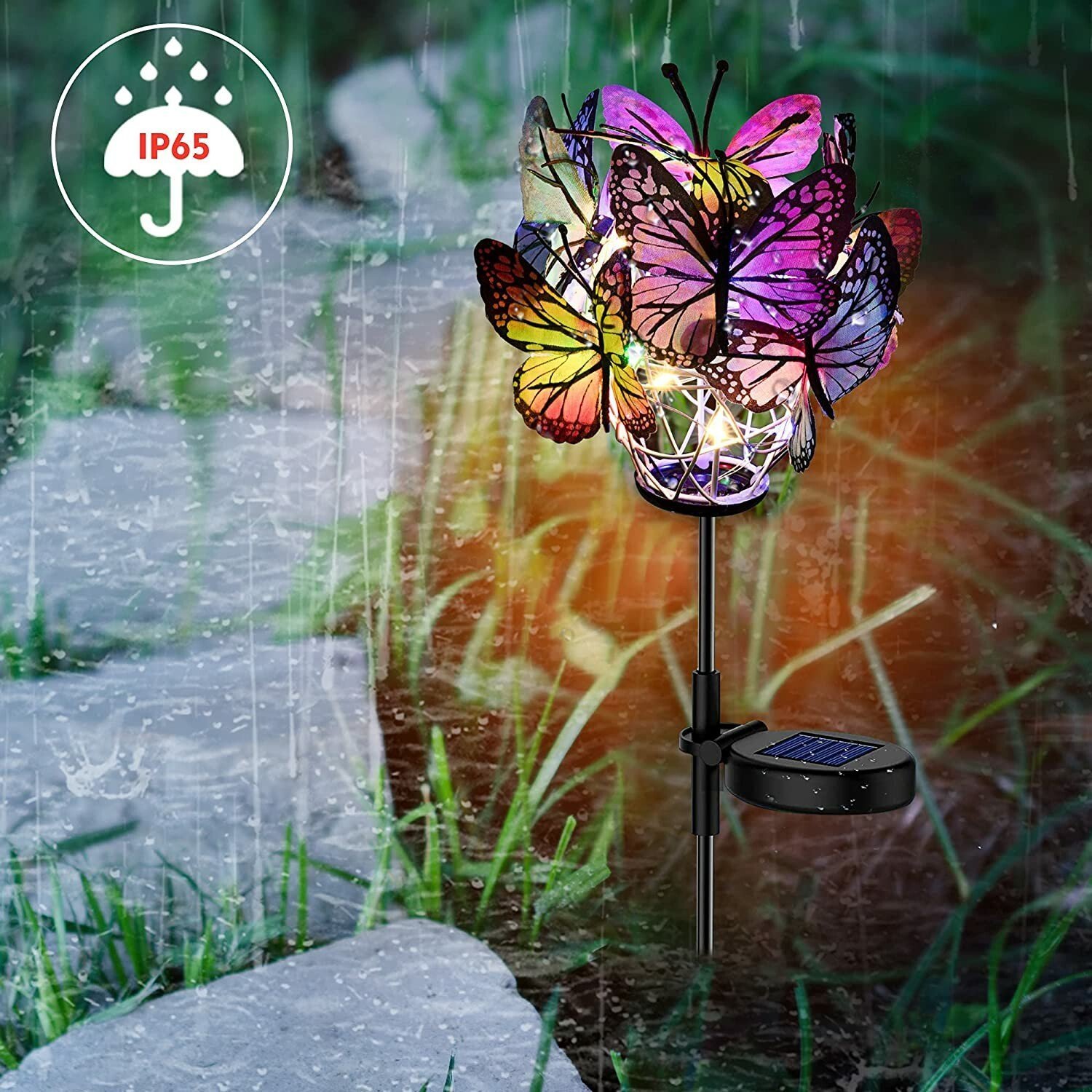  Solar Butterfly Stake Lights 🦋