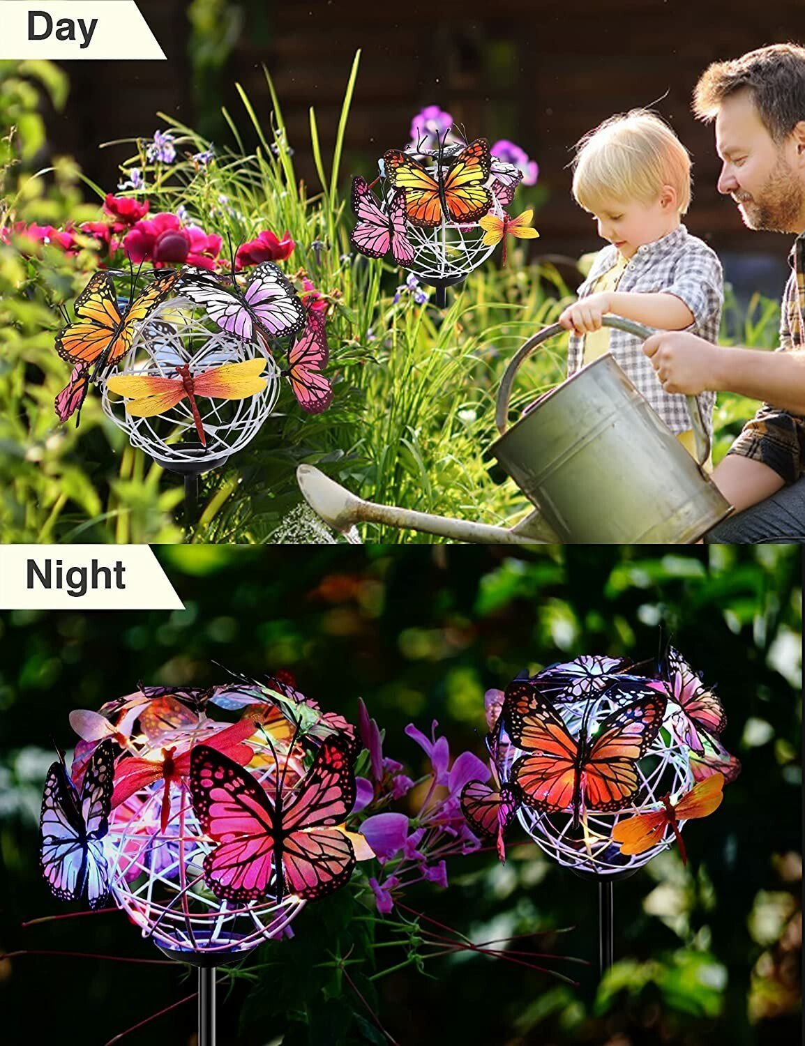  Solar Butterfly Stake Lights 🦋