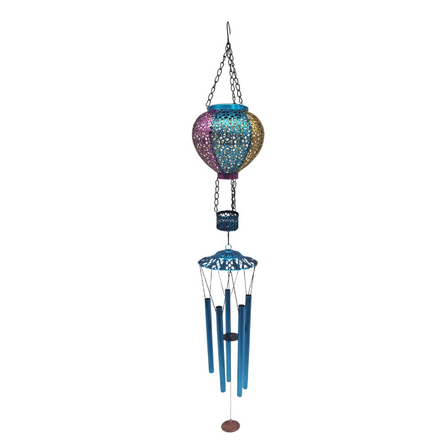 Solar-Powered Hot Air Balloon Wind Chime