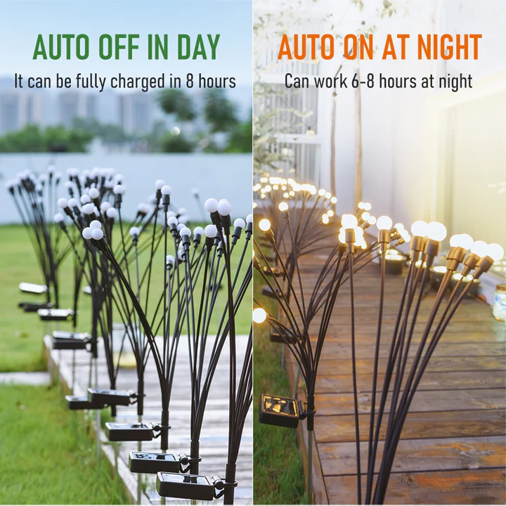 Solar Powered Firefly Garden Light