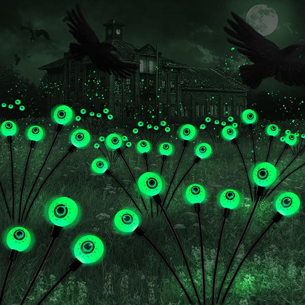 Solar Scary Eyeball Garden Lights for Outdoor Halloween Decorations