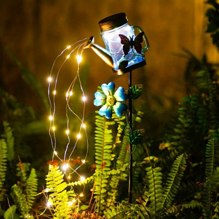 Solar-Powered Sprinkler Garden Shower Light