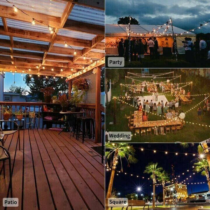 💥SOLAR POWERED 💥LED OUTDOOR STRING LIGHTS