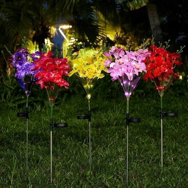 Phalaenopsis Flower Solar Garden Light(SET OF TWO)