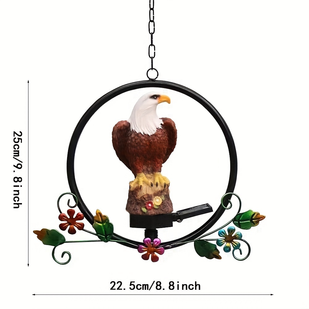 Eagle Solar LED Hanging Lights, Solar Garden Lights, Outdoor Decor, Resin Garden Waterproof Decorations