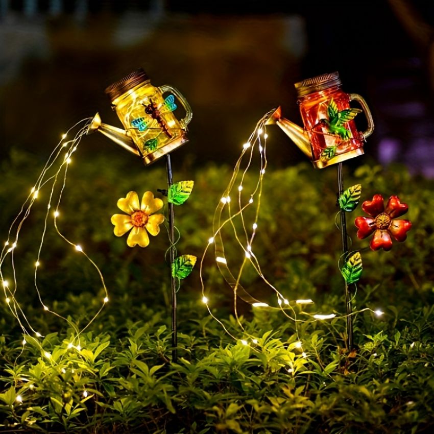 Solar-Powered Sprinkler Garden Shower Light