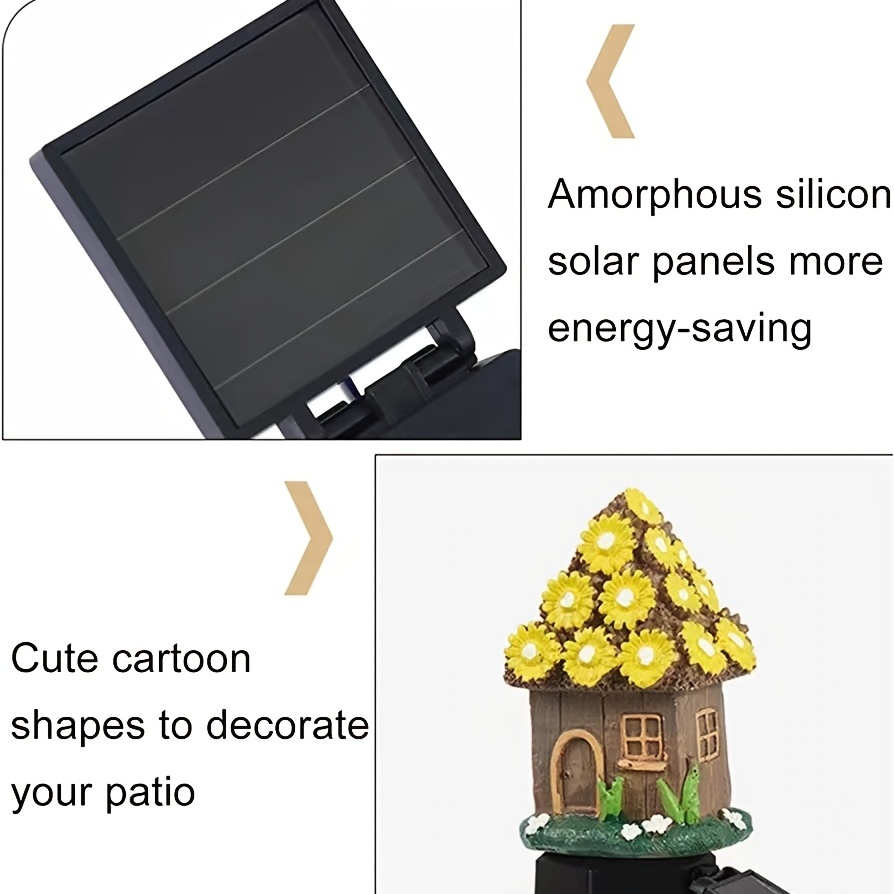 Solar Garden Decor Light, Large Fairy Outdoor Statues, Solar Gnome Figurine Lights