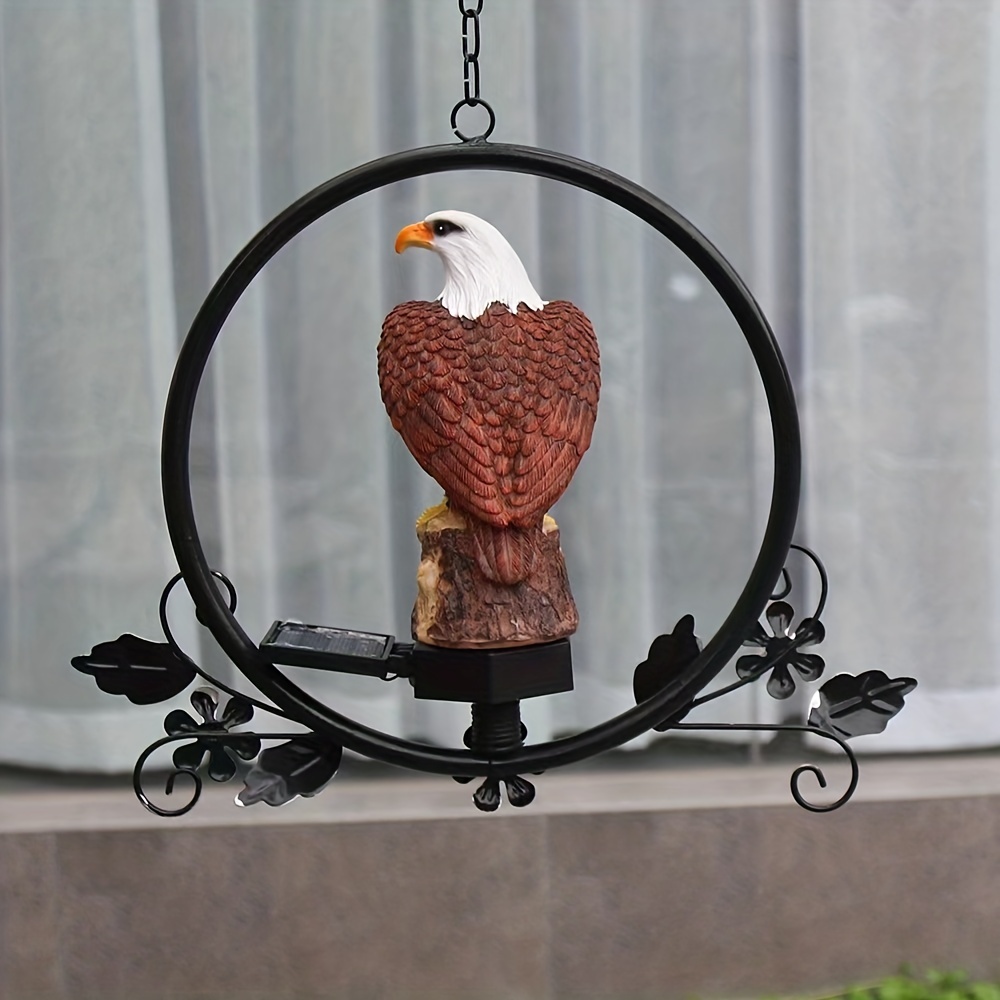 Eagle Solar LED Hanging Lights, Solar Garden Lights, Outdoor Decor, Resin Garden Waterproof Decorations