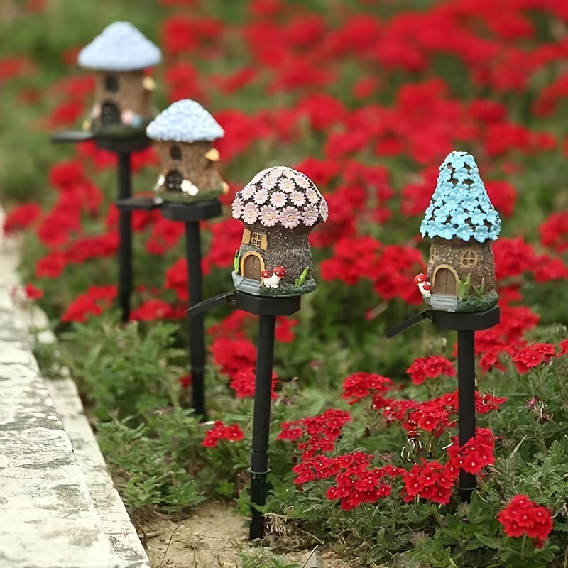 Solar Garden Decor Light, Large Fairy Outdoor Statues, Solar Gnome Figurine Lights