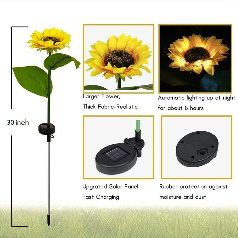 🌸🌸Sunflower Solar Garden Stake Lights