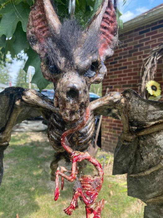 BAT skeleton Giant black skeleton Bat huge