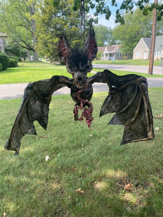 BAT skeleton Giant black skeleton Bat huge