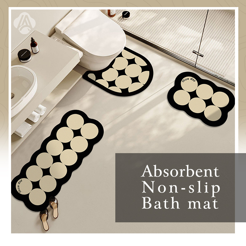 HomeArtique Bath Mats Absorbent Non-slip Bath Mat