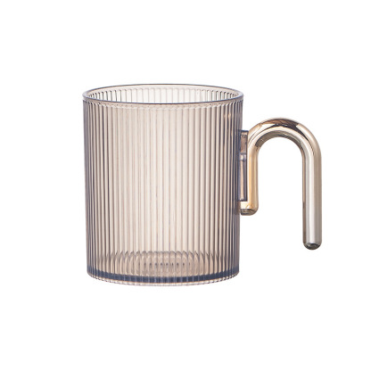 HomeArtique Mouthwash Cup Grey Electroplated Handle Mouthwash Cup
