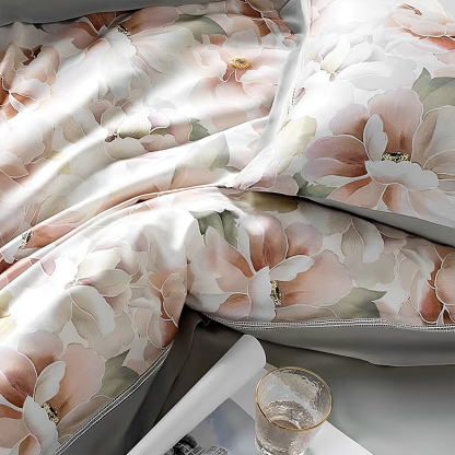 HomeArtique Bedding Sets 100 Tencel Morning Lotus