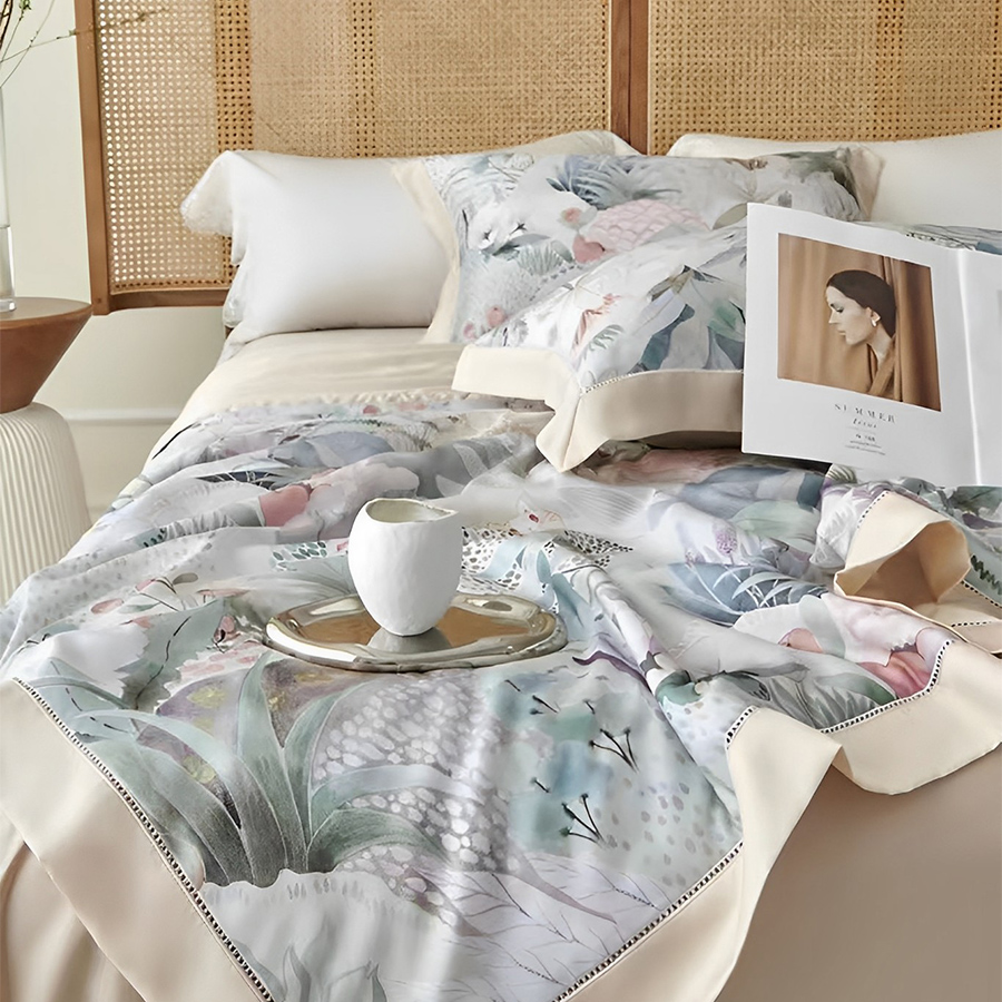 HomeArtique Beddings Sets Tencel Silk Quilt 