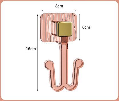HomeArtique Bathroom Storage Pink Bathroom hooks without holes