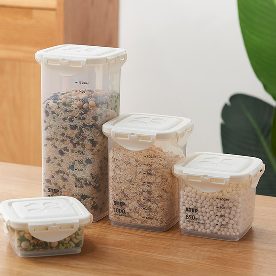 HomeArtique Kitchen Storage Sealed Cans with Scales