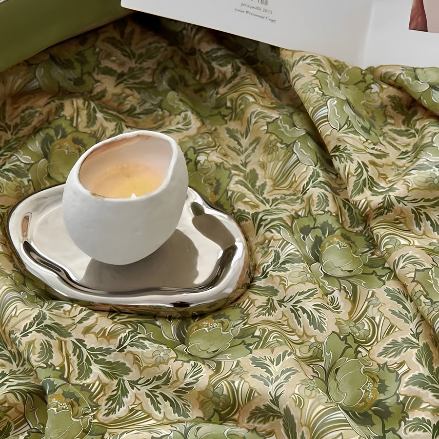 HomeArtique Bedding Sets Green Tencel Silk Quilt