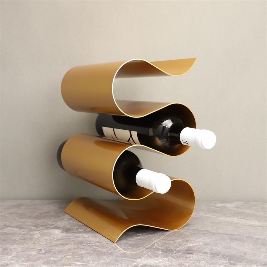 Modern Minimalist Metal S-shaped Wine Rack