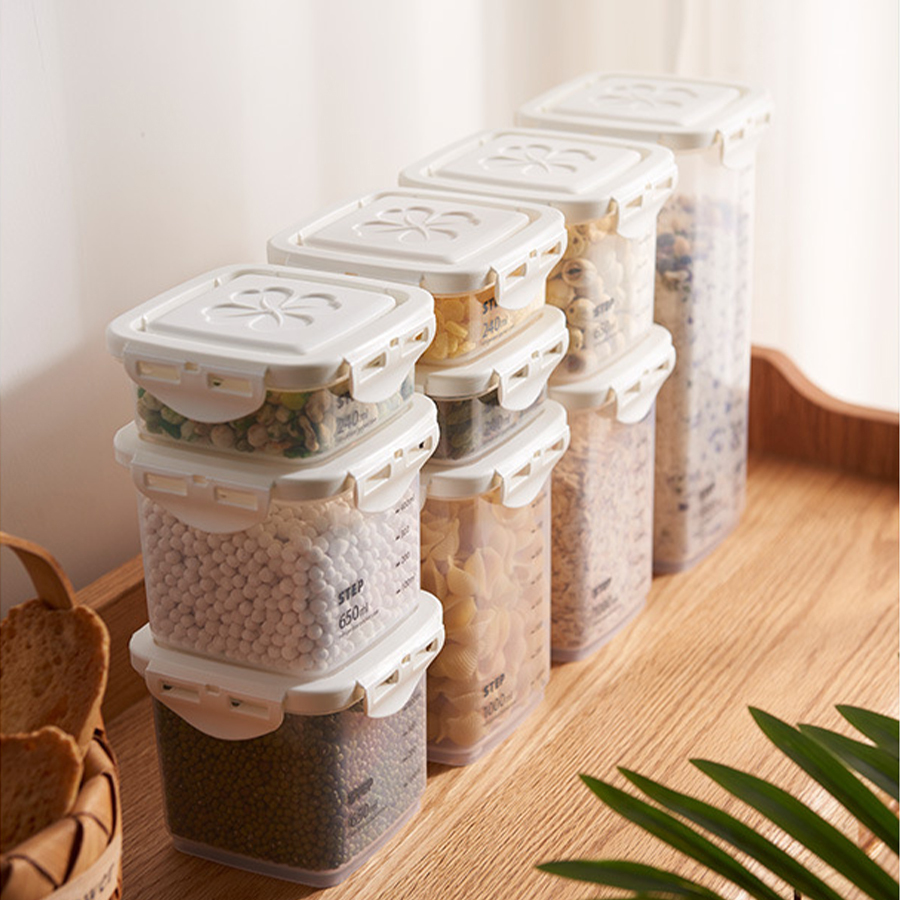 HomeArtique Kitchen Storage Sealed Cans with Scales