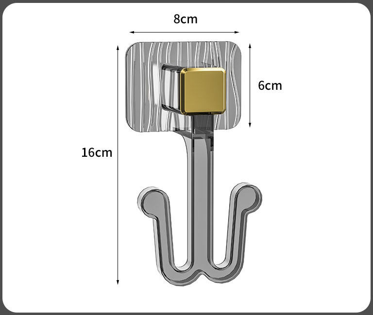 HomeArtique Bathroom Storage Grey Bathroom hooks without holes