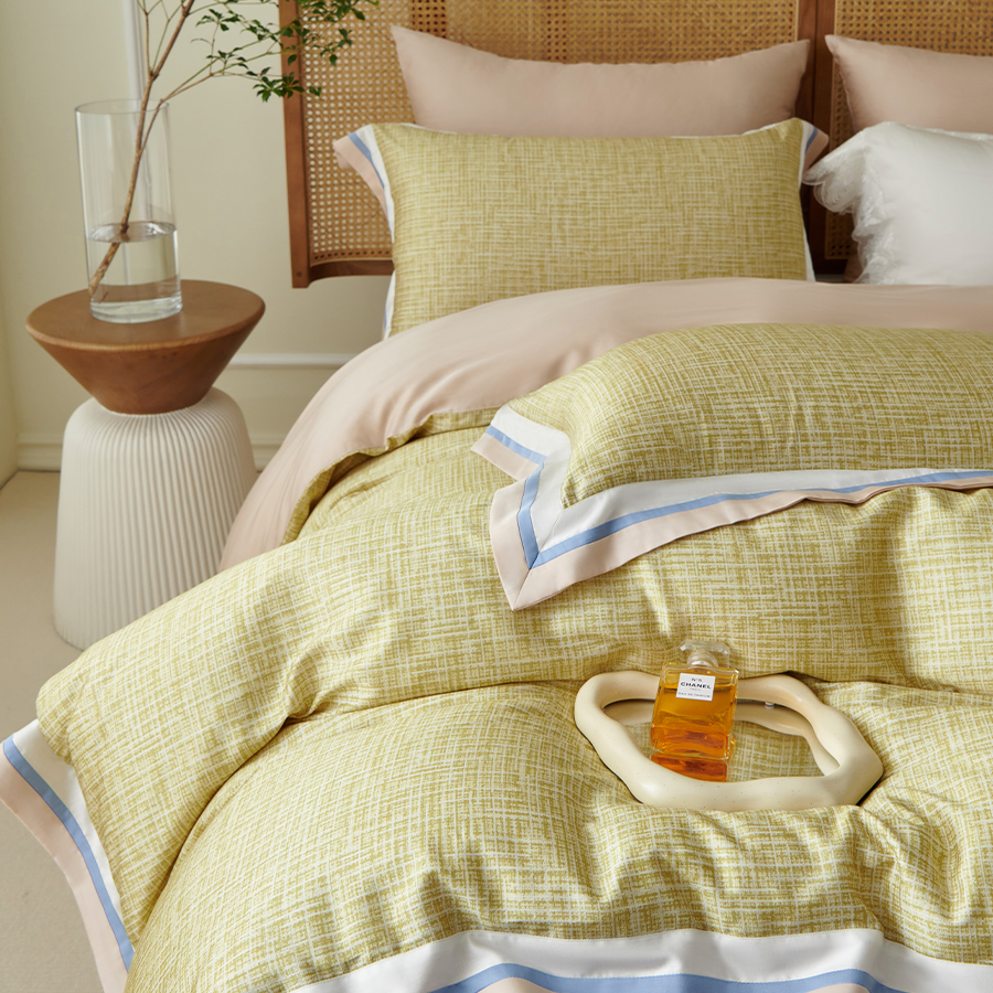 HomeArtique Bedding Sets Tencel Cotton Riti Pine Green