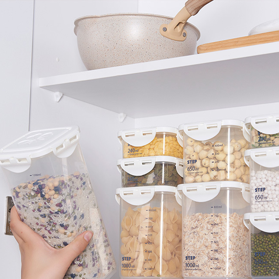 HomeArtique Kitchen Storage Sealed Cans with Scales