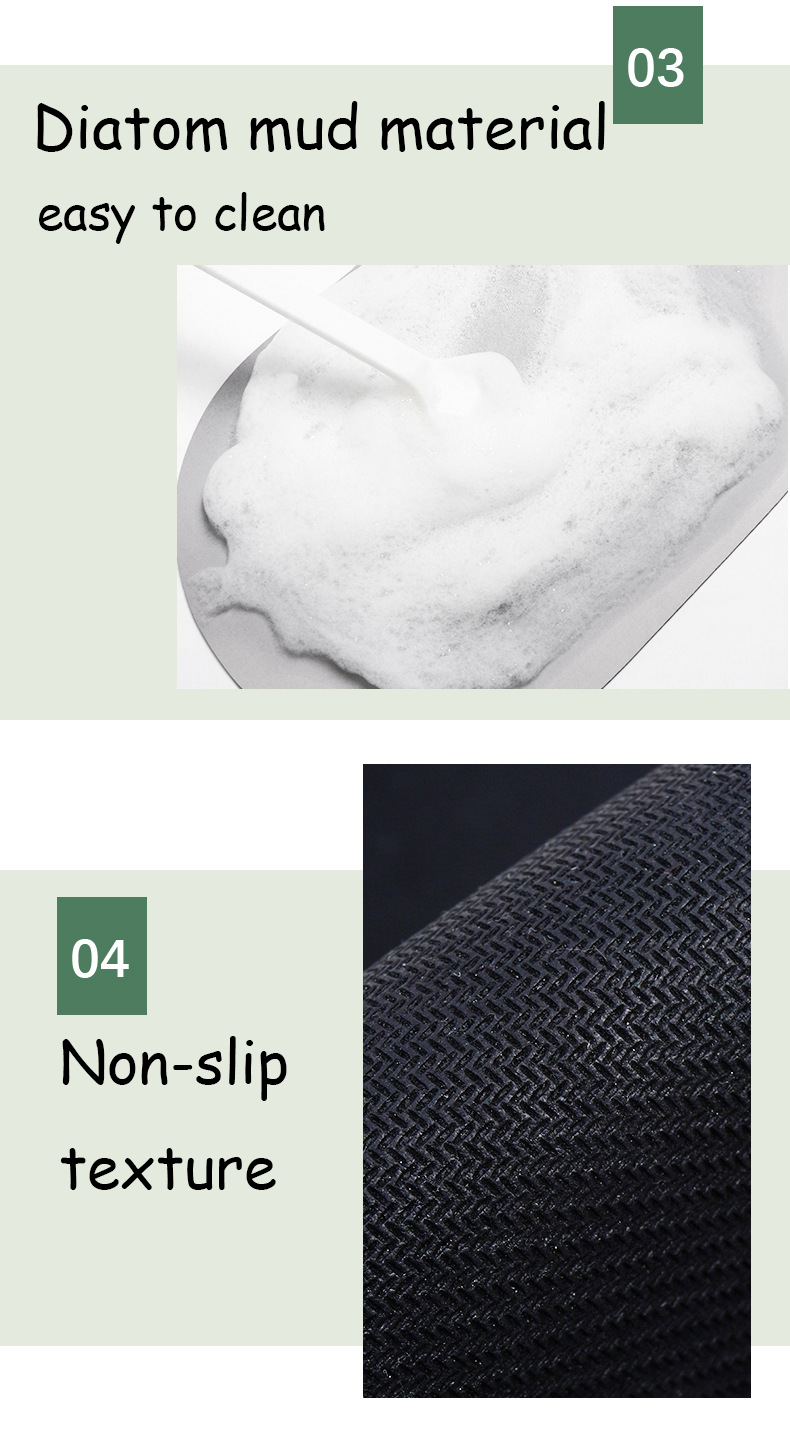 HomeArtique Bath Mats Diatomaceous Earth Absorbent Door Mat