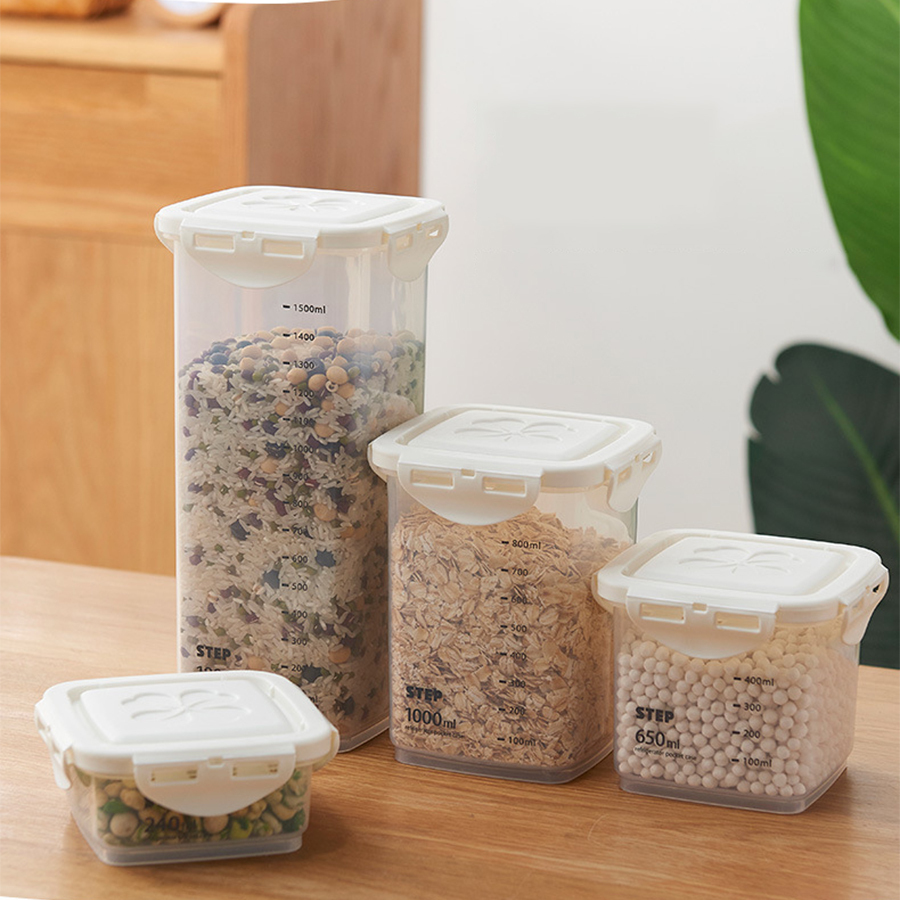 HomeArtique Kitchen Storage Sealed Cans with Scales