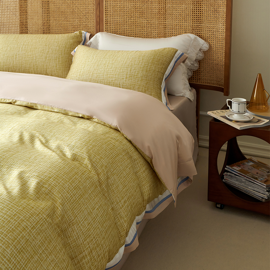 HomeArtique Bedding Sets Tencel Cotton Riti Pine Green