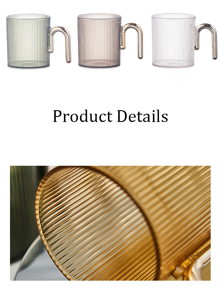 HomeArtique Mouthwash Cup Electroplated Handle Mouthwash Cup