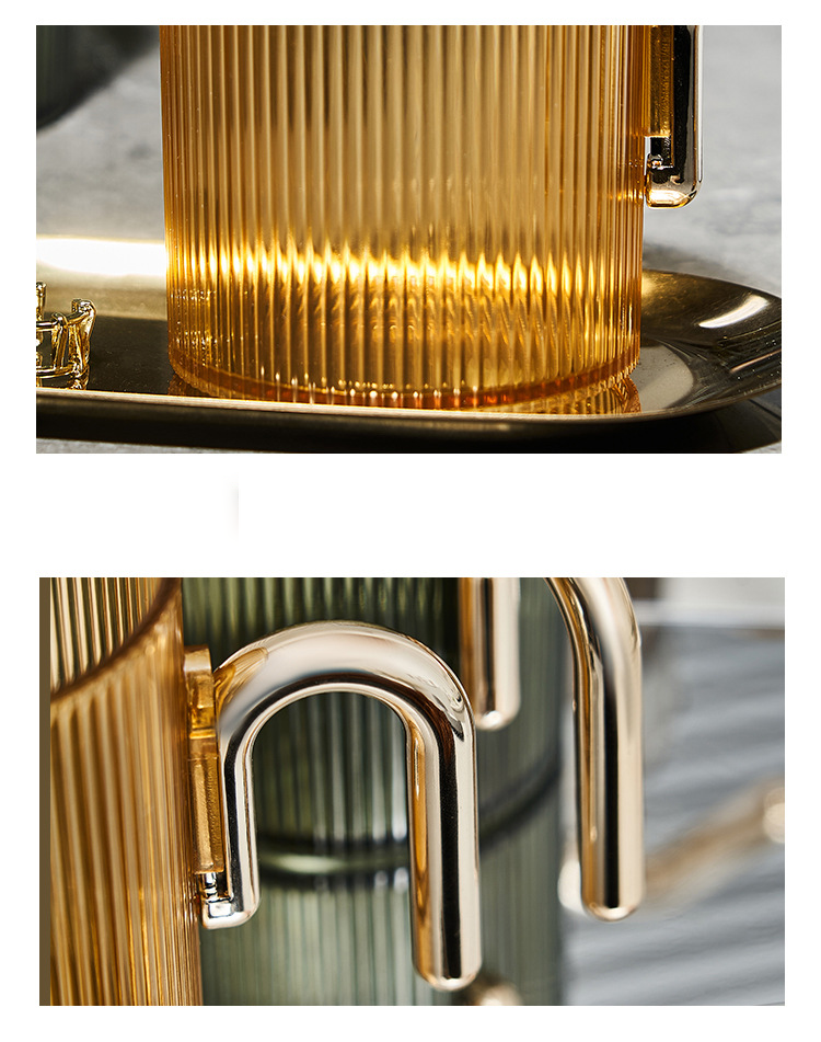 HomeArtique Mouthwash Cup Electroplated Handle Mouthwash Cup