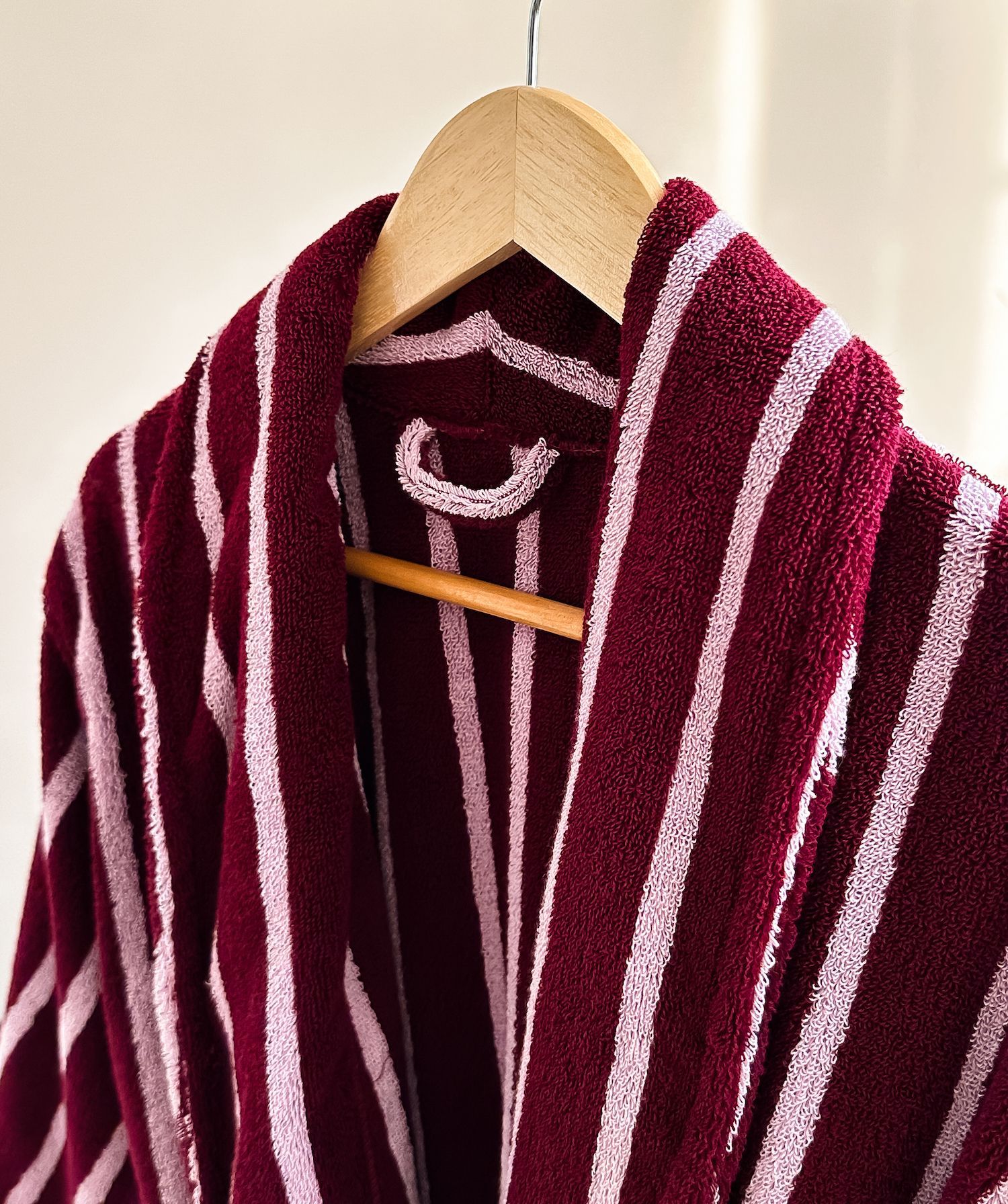 HomeArtique Home Wear Red Couple Long-staple Cotton Bathrobe