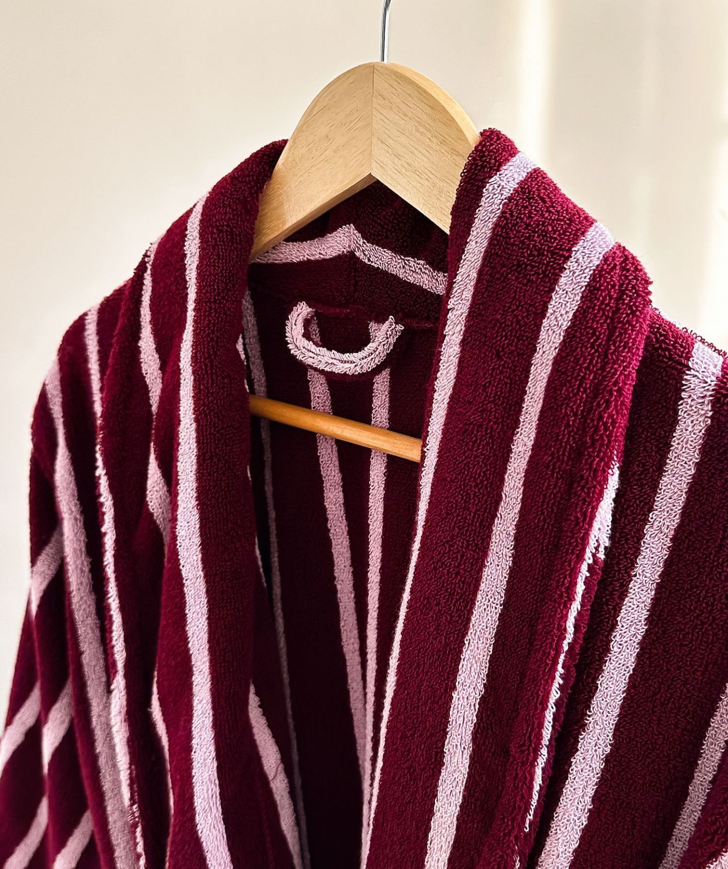 HomeArtique Home Wear Red Couple Long-staple Cotton Bathrobe