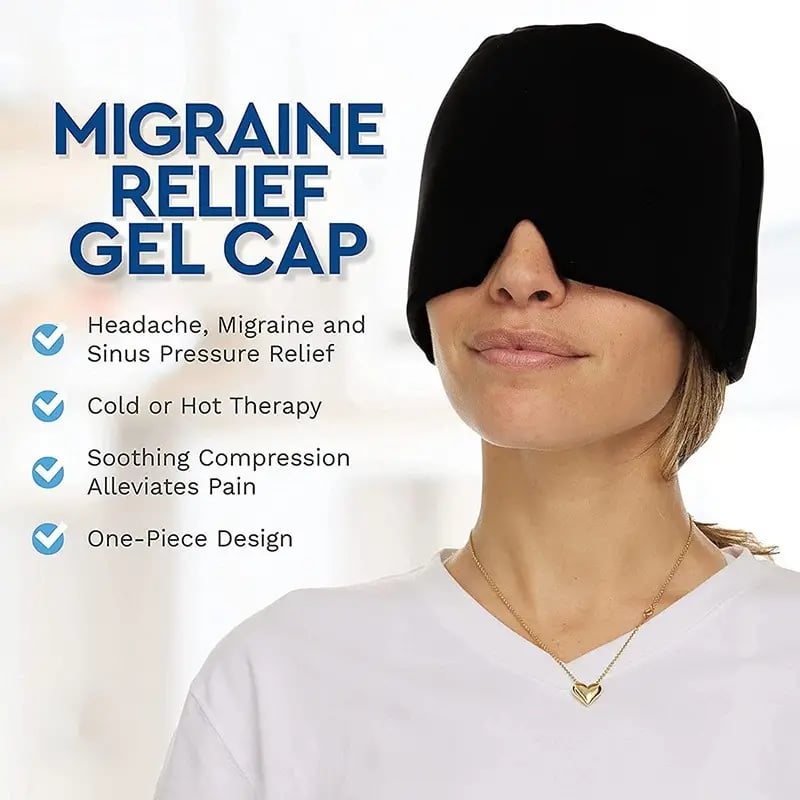 Headache Relief Ice Mask with Hot/Cold Gel ❤