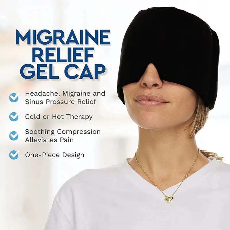 Headache Relief Ice Mask with Hot/Cold Gel ❤