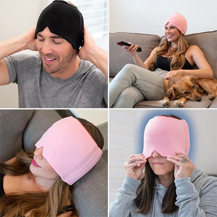 Headache Relief Ice Mask with Hot/Cold Gel ❤