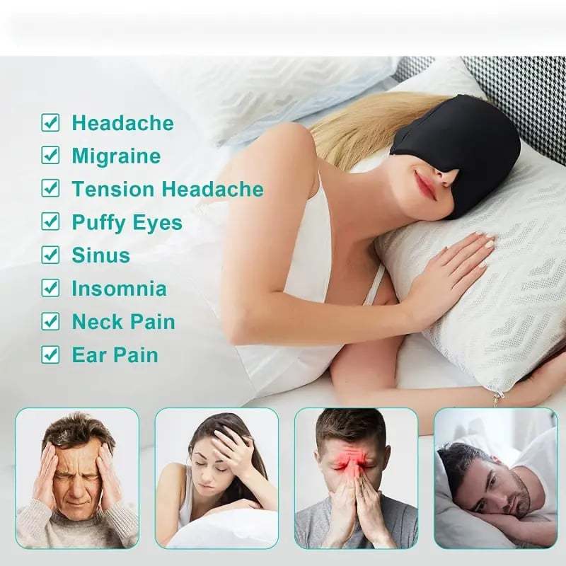 Headache Relief Ice Mask with Hot/Cold Gel ❤