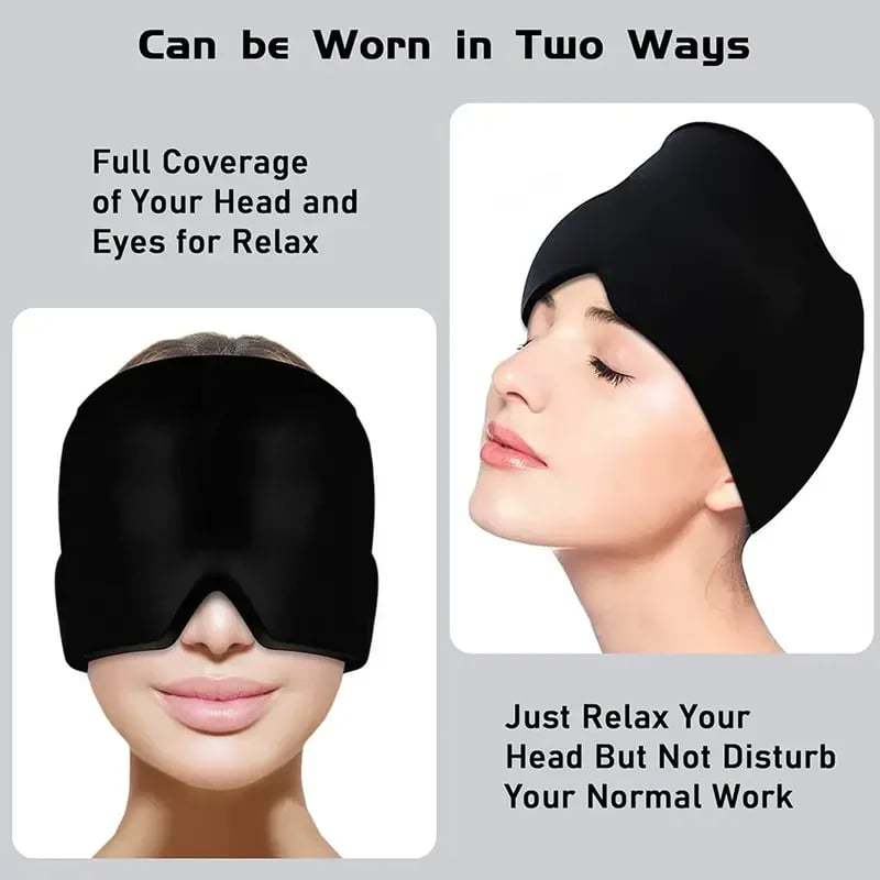 Headache Relief Ice Mask with Hot/Cold Gel ❤