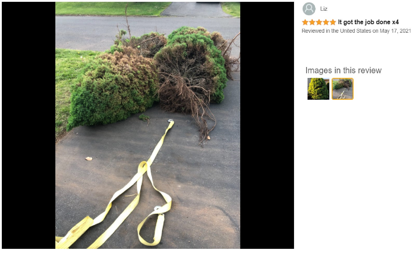 Heavy-Duty Vehicle Tow Strap Tow Rope with Hooks Recovery Rope 5Tons 4Meters