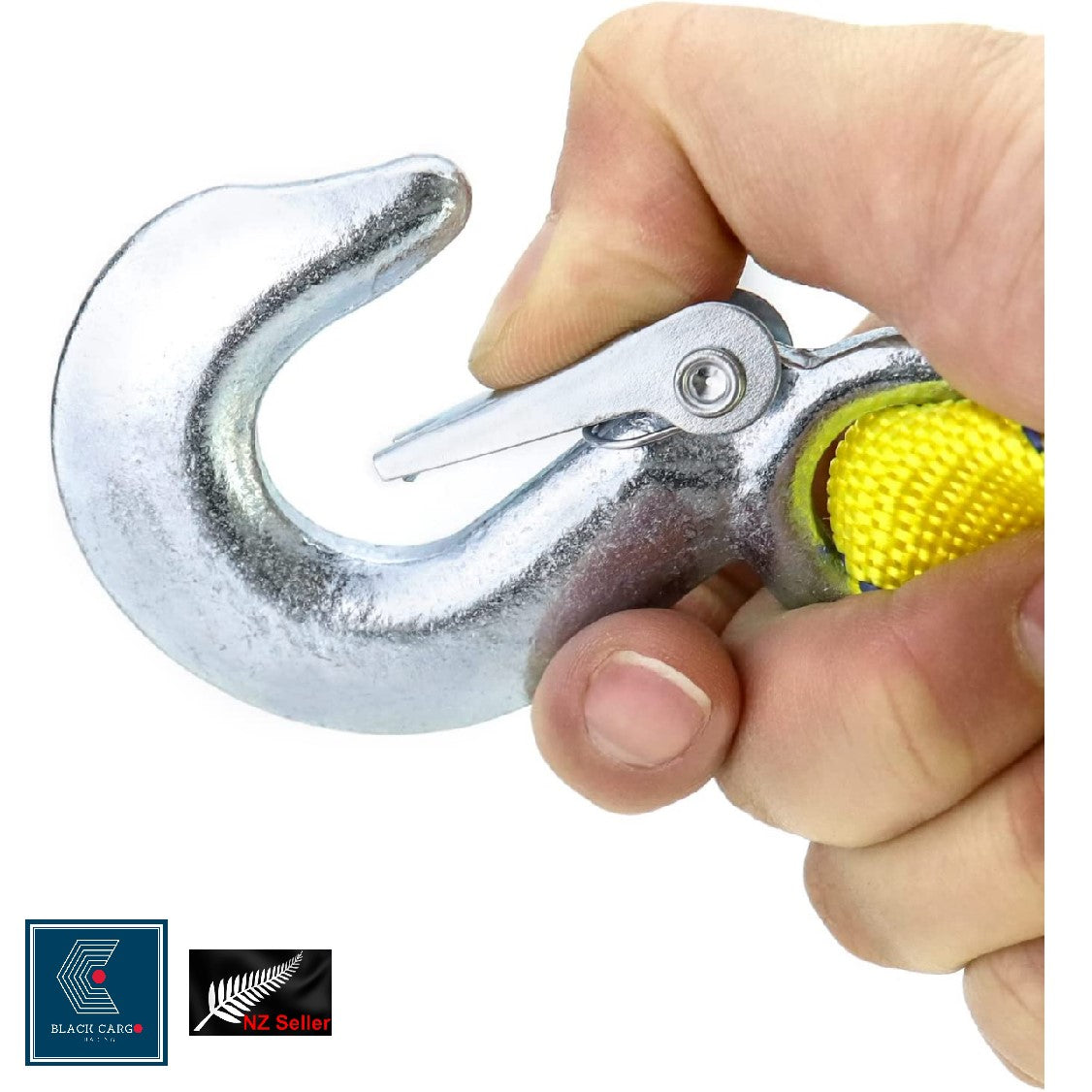 Heavy-Duty Vehicle Tow Strap Tow Rope with Hooks Recovery Rope 5Tons 4Meters