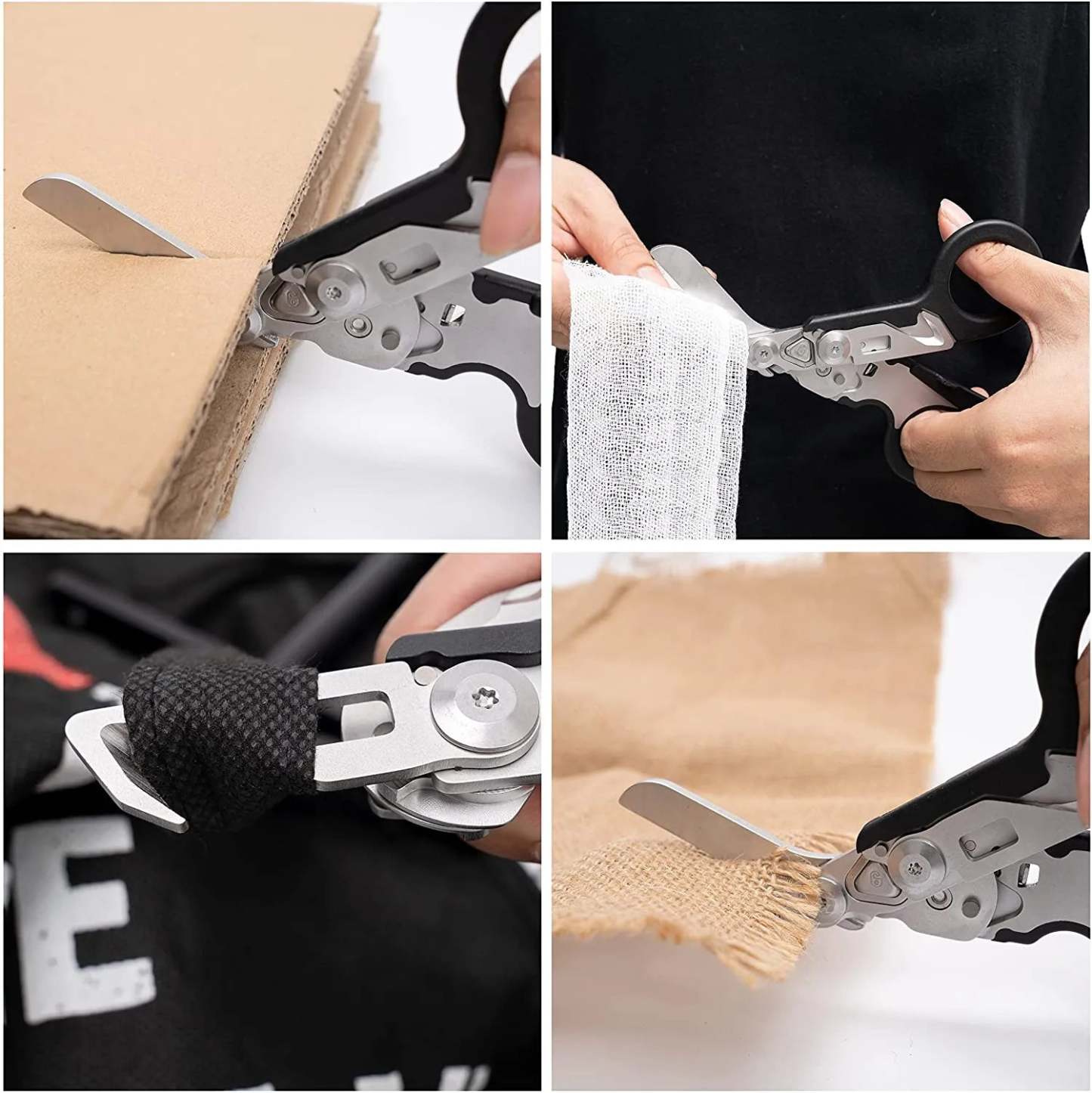 RECON GS2U Reaper x Emergency Response Shears 6 in 1 Multifunctional with Lock Holster