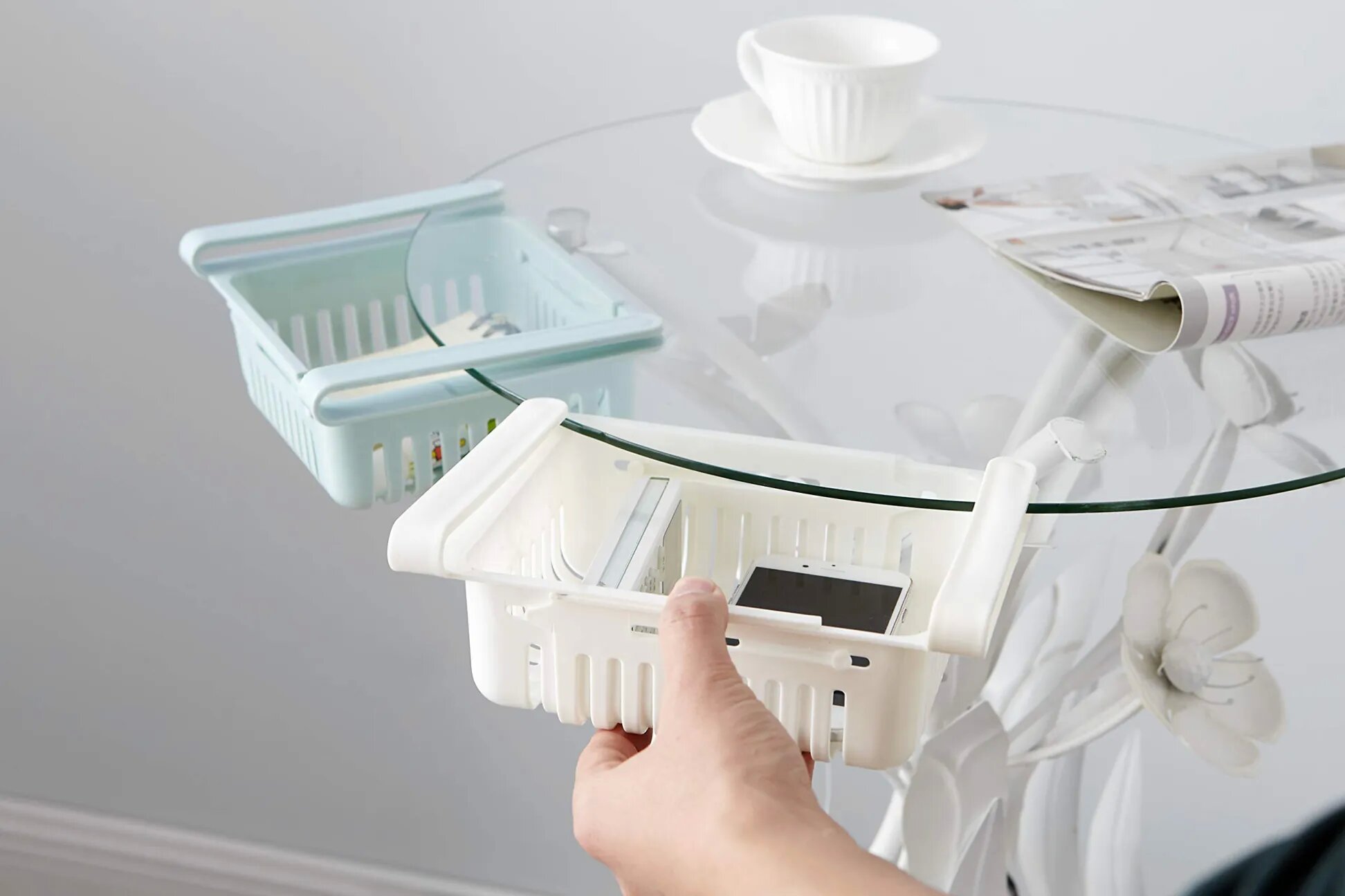 Kitchen Refrigerator Storage Box Miscellaneous Organizer Box Plastic Drawer Storage Box Storage Rack