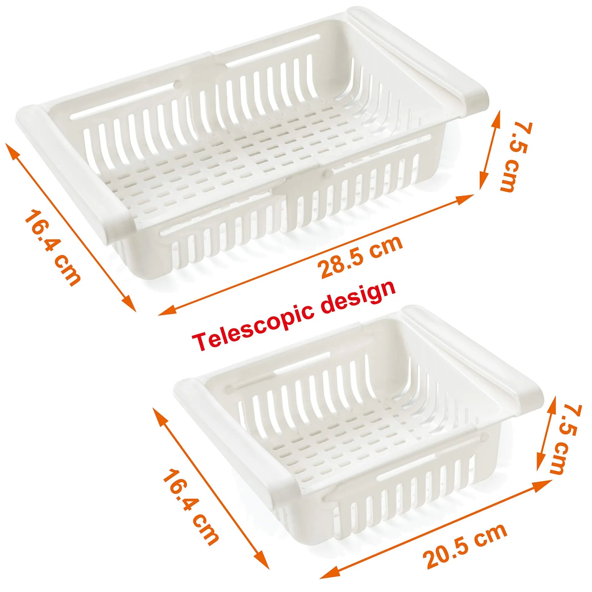 Kitchen Refrigerator Storage Box Miscellaneous Organizer Box Plastic Drawer Storage Box Storage Rack